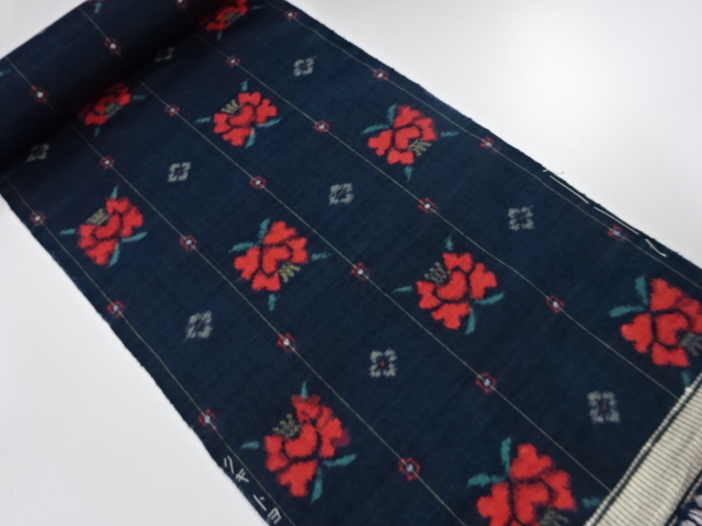 JAPANESE KIMONO / ANTIQUE BOLT FOR KIMONO / SILK / TSUMUGI